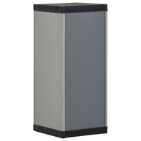 Thumbnail for Garten-Lagerschrank mit 1 Boden Grau und Schwarz 35x40x85 cm