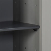 Thumbnail for Garten-Lagerschrank mit 1 Boden Grau und Schwarz 35x40x85 cm