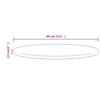 Thumbnail for Tischplatte Ø80x2,5 cm Massivholz Kiefer