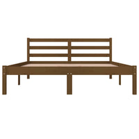 Thumbnail for Massivholzbett Kiefer 120x190 cm Honigbraun