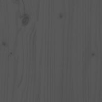 Thumbnail for Seniorenbett Grau 150x200 cm Massivholz Kiefer