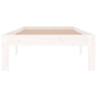 Thumbnail for Massivholzbett Weiß 75x190 cm