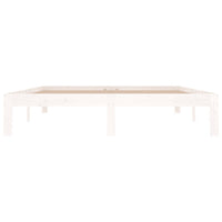 Thumbnail for Massivholzbett Weiß 150x200 cm