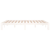 Thumbnail for Massivholzbett Weiß 150x200 cm