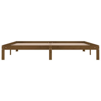 Thumbnail for Massivholzbett Honigbraun Kiefer 200x200 cm