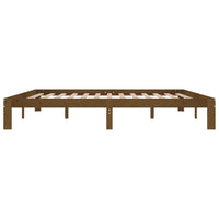 Thumbnail for Massivholzbett Honigbraun Kiefer 200x200 cm