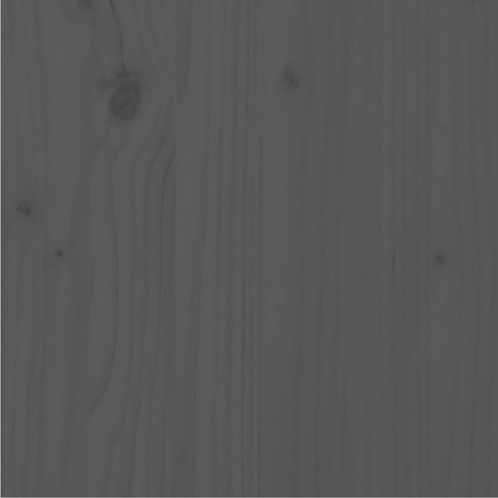 Massivholzbett Grau Kiefer 100x200 cm