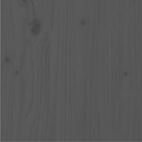Thumbnail for Massivholzbett Grau Kiefer 100x200 cm