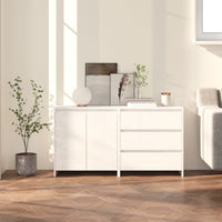 Thumbnail for 2-tlg. Sideboard Weiß Holzwerkstoff