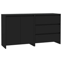 Thumbnail for 2-tlg. Sideboard Schwarz Holzwerkstoff