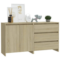 Thumbnail for 2-tlg. Sideboard Sonoma-Eiche Holzwerkstoff