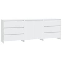 Thumbnail for 3-tlg. Sideboard Weiß Holzwerkstoff
