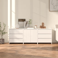 Thumbnail for 3-tlg. Sideboard Weiß Holzwerkstoff