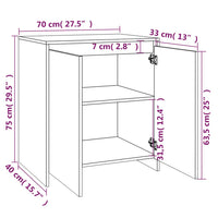 Thumbnail for 3-tlg. Sideboard Sonoma-Eiche Holzwerkstoff