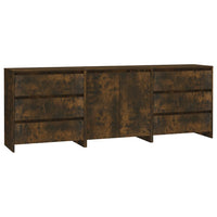Thumbnail for 3-tlg. Sideboard Räuchereiche Holzwerkstoff