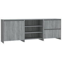 Thumbnail for 3-tlg. Sideboard Grau Sonoma Holzwerkstoff