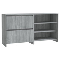 Thumbnail for 2-tlg. Sideboard Grau Sonoma Holzwerkstoff
