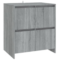 Thumbnail for 2-tlg. Sideboard Grau Sonoma Holzwerkstoff