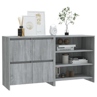 Thumbnail for 2-tlg. Sideboard Grau Sonoma Holzwerkstoff