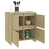 Thumbnail for Sideboards 2 Stk. Sonoma-Eiche 70x41x75 cm Holzwerkstoff