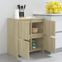 Thumbnail for Sideboards 2 Stk. Sonoma-Eiche 70x41x75 cm Holzwerkstoff