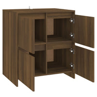 Thumbnail for Sideboards 2 Stk. Eiche Braun 70x41x75 cm Holzwerkstoff