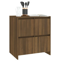 Thumbnail for Sideboards 2 Stk. Eiche Braun 70x41x75 cm Holzwerkstoff