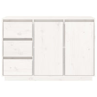 Thumbnail for Sideboard Weiß 111x34x75 cm Massivholz Kiefer