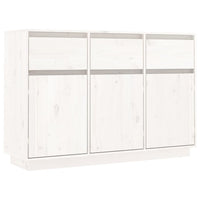 Thumbnail for Sideboard Weiß 110x34x75 cm Massivholz Kiefer