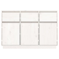 Thumbnail for Sideboard Weiß 110x34x75 cm Massivholz Kiefer