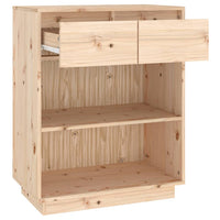 Thumbnail for Beistellschrank 60x34x75 cm Massivholz Kiefer