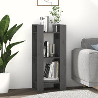 Thumbnail for Bücherregal/Raumteiler Grau 41x35x91 cm Massivholz Kiefer