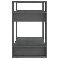 Thumbnail for Bücherregal/Raumteiler Grau 60x35x57 cm Massivholz Kiefer