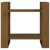 Thumbnail for Bücherregal/Raumteiler Honigbraun 60x35x57 cm Massivholz