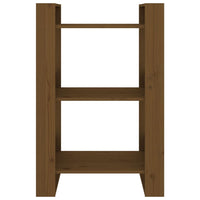 Thumbnail for Bücherregal/Raumteiler Honigbraun 60x35x91 cm Massivholz