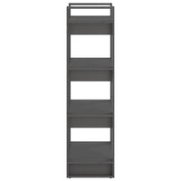 Thumbnail for Bücherregal/Raumteiler Grau 60x35x125 cm Massivholz