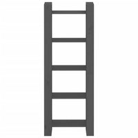 Thumbnail for Bücherregal/Raumteiler Grau 60x35x160 cm Massivholz