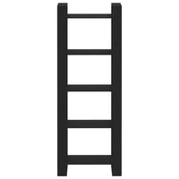 Thumbnail for Bücherregal/Raumteiler Schwarz 60x35x160 cm Massivholz