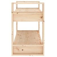 Thumbnail for Bücherregal/Raumteiler 80x35x56,5 cm Massivholz Kiefer