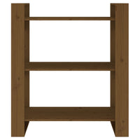 Thumbnail for Bücherregal/Raumteiler Honigbraun 80x35x91 cm Massivholz