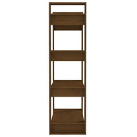 Thumbnail for Bücherregal/Raumteiler Honigbraun 80x35x125 cm Massivholz