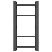Thumbnail for Bücherregal/Raumteiler Grau 80x35x160 cm Massivholz
