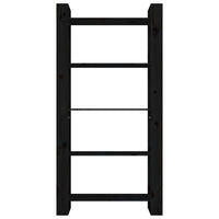 Thumbnail for Bücherregal/Raumteiler Schwarz 80x35x160 cm Massivholz