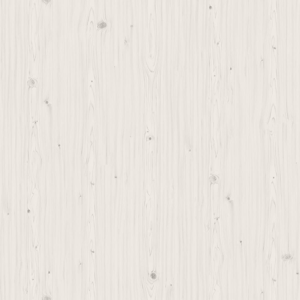 Bücherregal/Raumteiler Weiß 80x25x132 cm Massivholz Kiefer