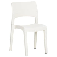 Thumbnail for Gartenstühle 2 Stk. Weiß Polypropylen
