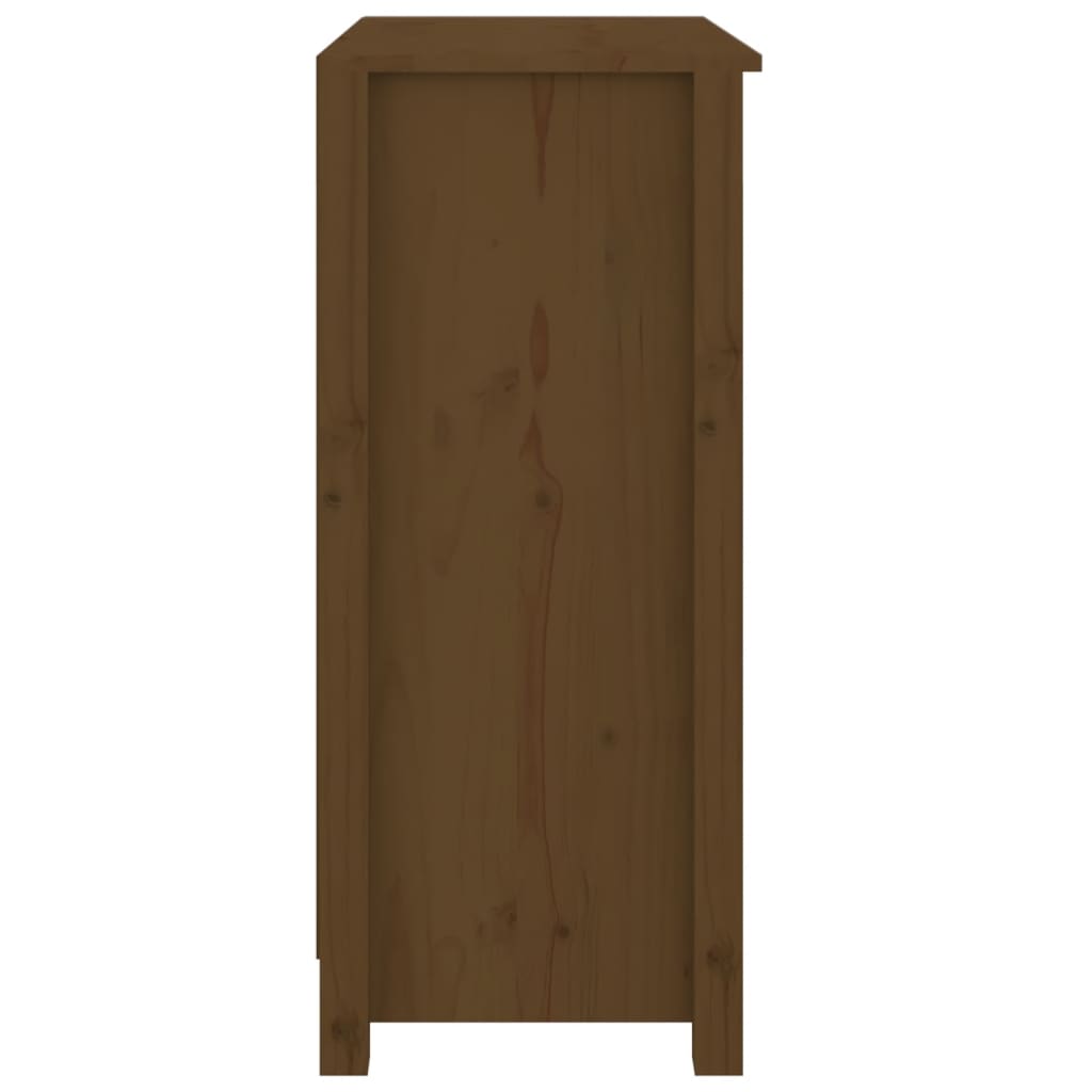 Sideboard Honigbraun 70x35x80 cm Massivholz Kiefer