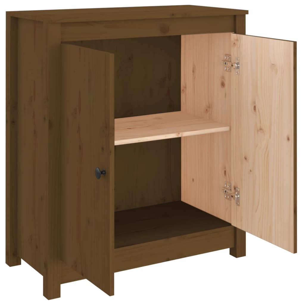 Sideboard Honigbraun 70x35x80 cm Massivholz Kiefer