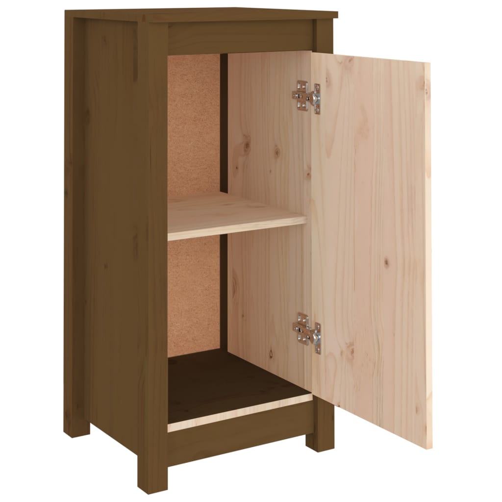 Sideboard Honigbraun 39x35x80 cm Massivholz Kiefer