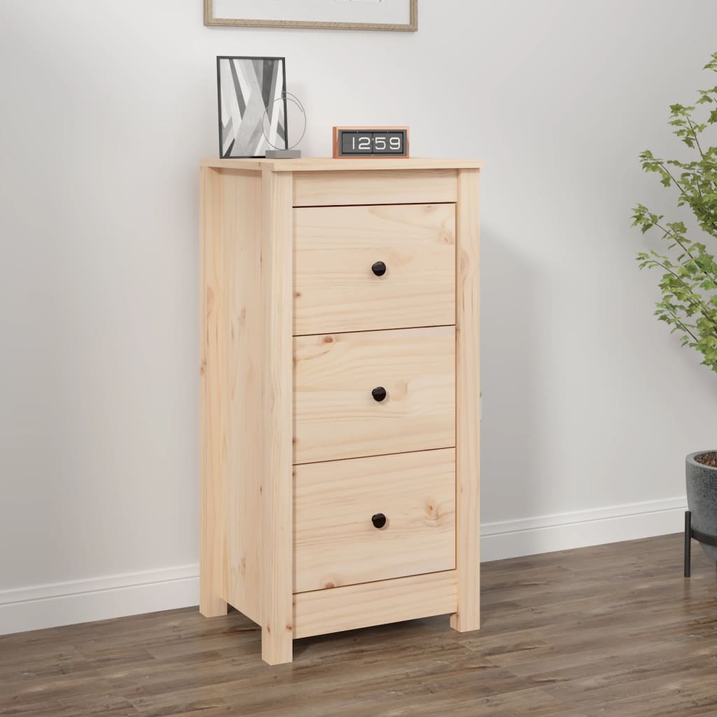 Sideboard 40x35x80 cm Massivholz Kiefer