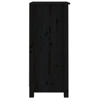 Thumbnail for Sideboards 2 Stk. Schwarz 40x35x80 cm Massivholz Kiefer
